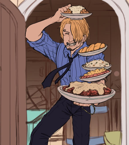 Fan art of one piece charter