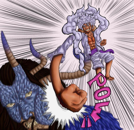 Fan art of one piece charter